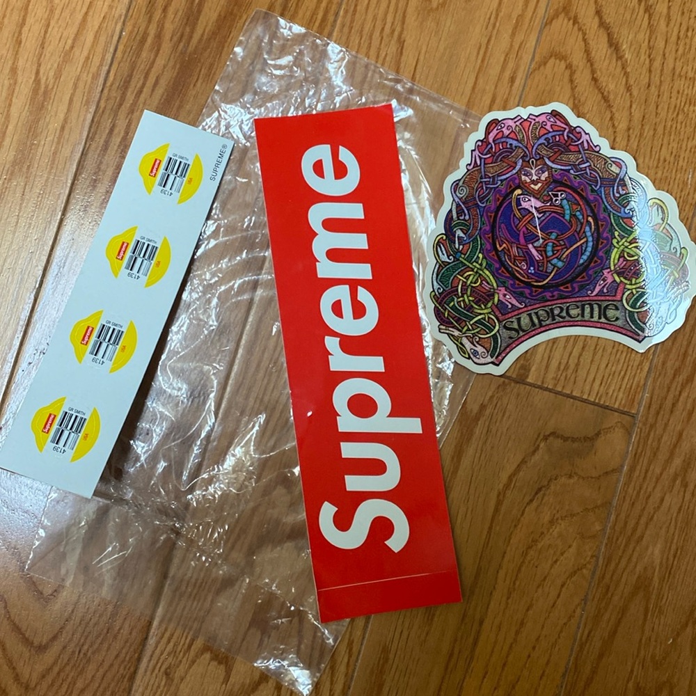 3 supreme stickers; NEW